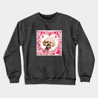 Toy Poodle Be Mine Valentine Crewneck Sweatshirt